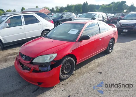 2004 Honda Civic Ex z USA, uszkodzony, nr VIN 1HGEM22904L046175